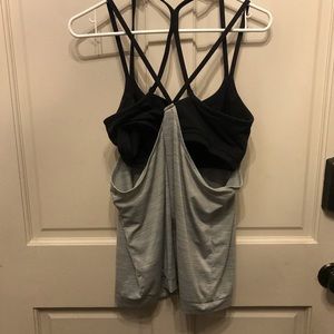 Campion exercise tank with built in bra